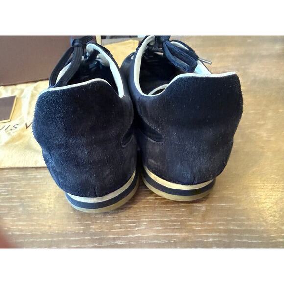 Louis Vuitton Navy Racing Sneakers Shoes Men size US 11 w/ Box + Dust Bags main image 5